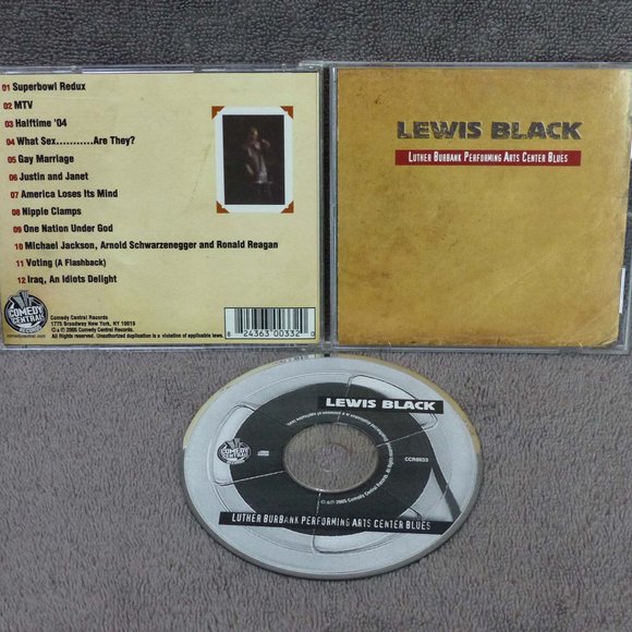 Other - Lewis Black Luther Burbank Performing Arts Center Blues CD 2005 Comedy Humor
